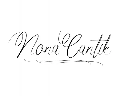 Nona Cantik font