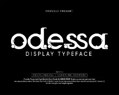 Odessa Display font