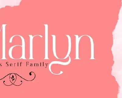 Marlyn Serif font