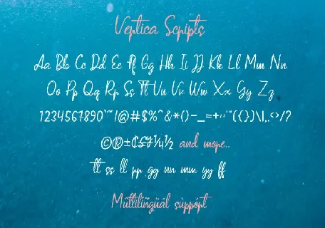 Vertica Script font