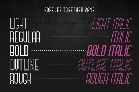 Forever Together Romantic Duo font