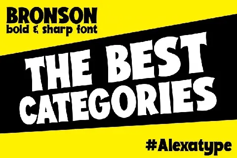 Bronson Display font