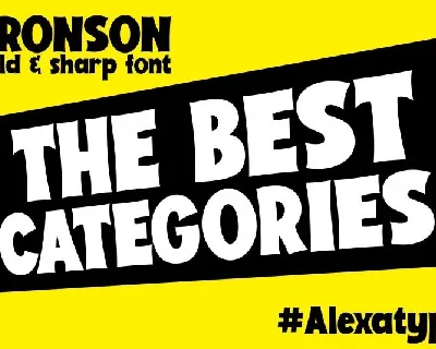 Bronson Display font