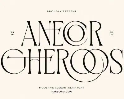 Anecor Gheroos font