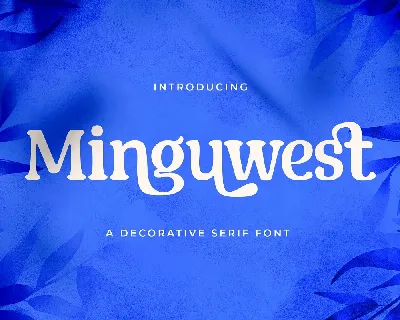 Minguwest font