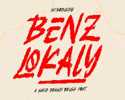 Benz Lokaly font