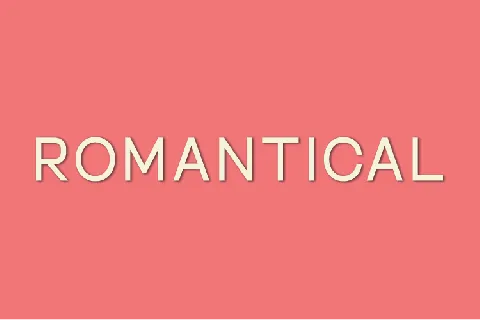 Romantical font