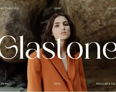 Glastone Demo font