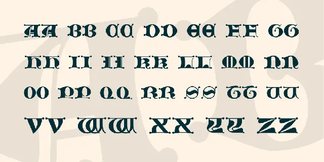 JMH Moreneta CAPS II font