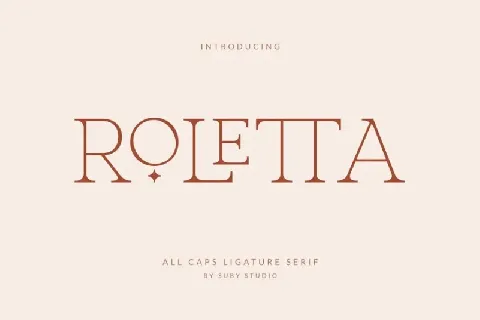 Roletta font