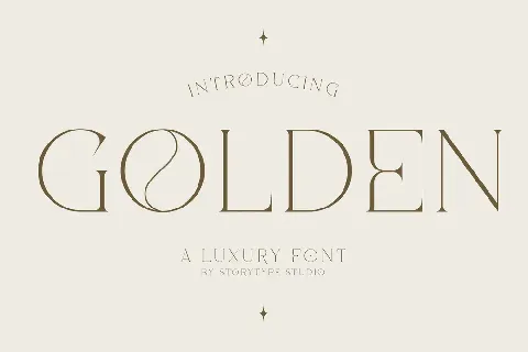 GOLDEN Typeface font