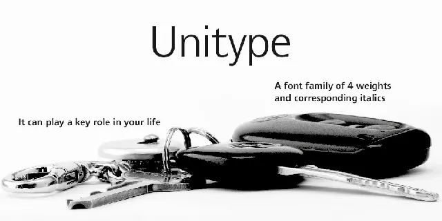 Unitype Family font
