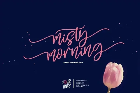 Misty Morning font