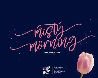 Misty Morning font