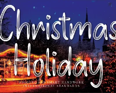 Christmas Holiday Brush font