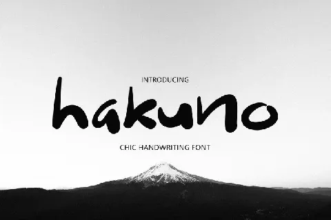 Hakuno Handwritten font