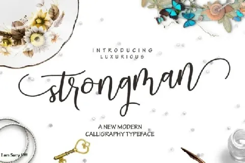 Strongman Script font