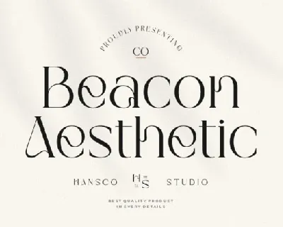 Beacon Aesthetic font