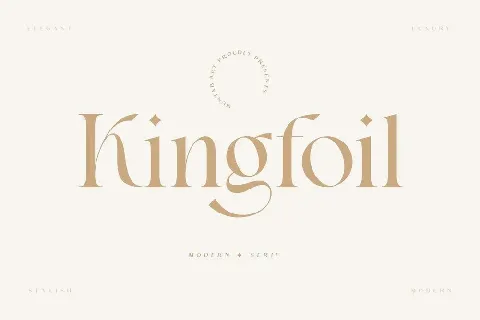 Kingfoil font