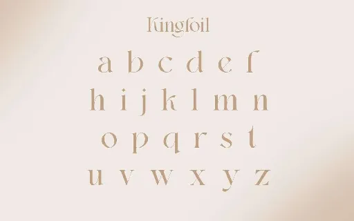 Kingfoil font