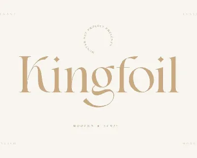 Kingfoil font