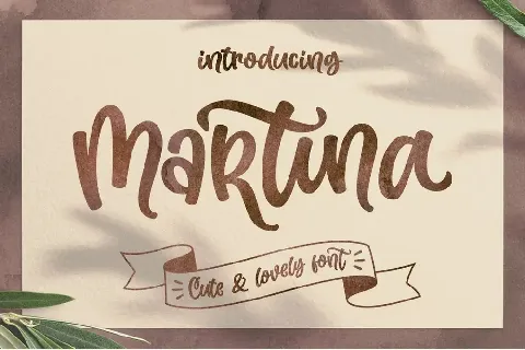 Martina font