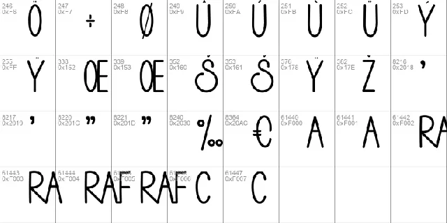 Papercraft font