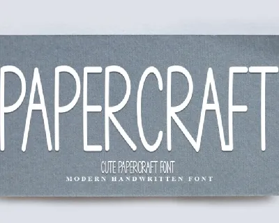 Papercraft font