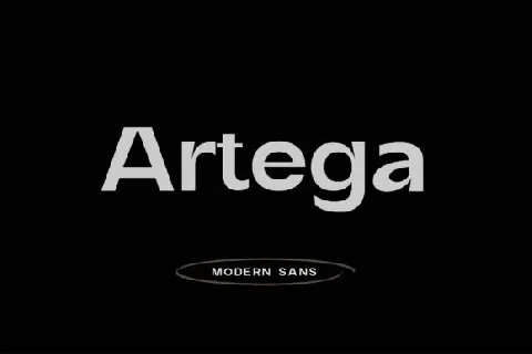 Artega font