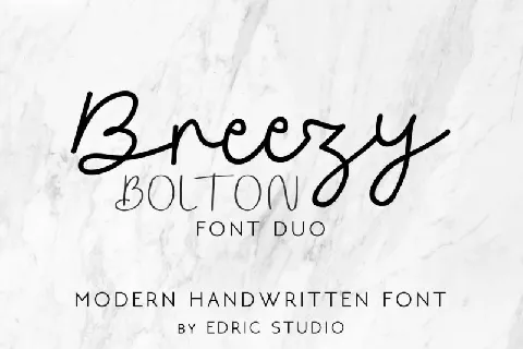 Breezy Bolton Script Duo font