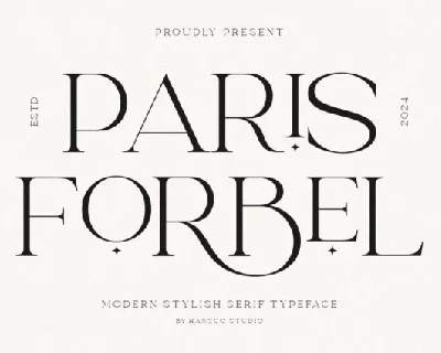 Paris Forbel font
