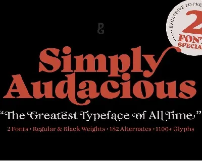 Audacious font