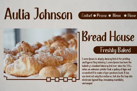 Bakery Roast Demo font