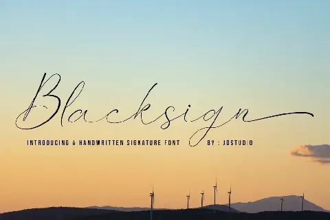 Blacksign font