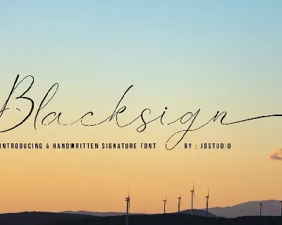 Blacksign font