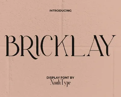 Bricklay Demo font