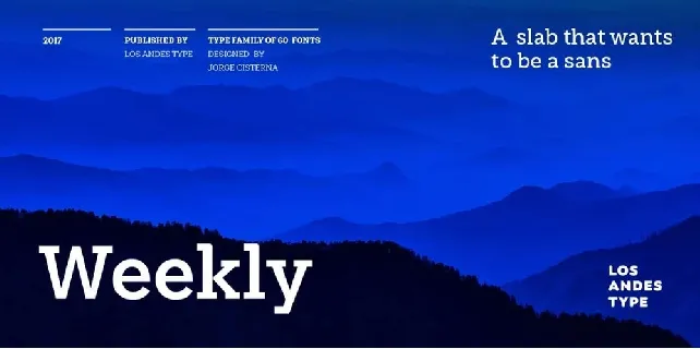Weekly font