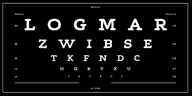 Maxular font