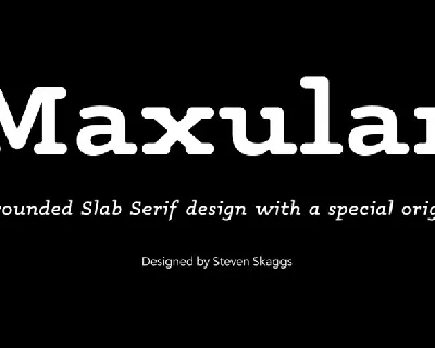 Maxular font