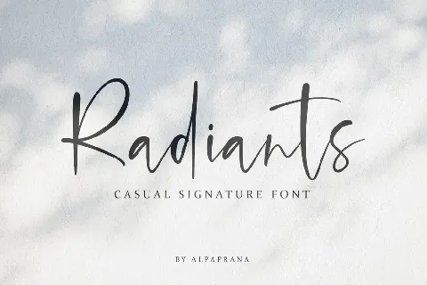 Radiants font