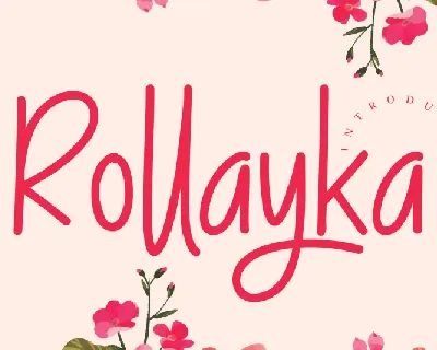 Rollayka Script font