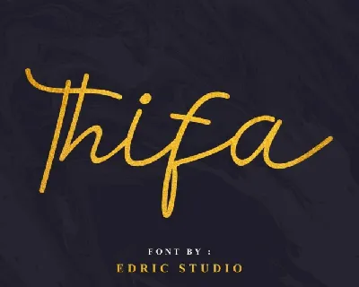 Thifa Script font