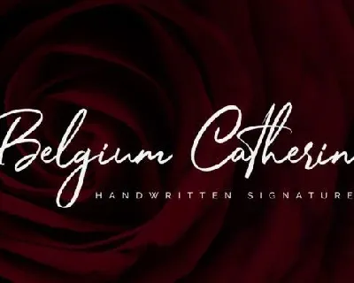 Belgium Catherine Signature font