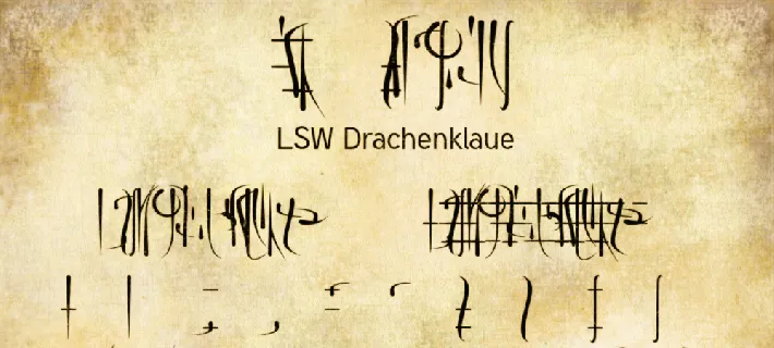 LSW Drachenklaue font