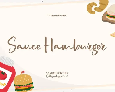 Sauce Hamburger font