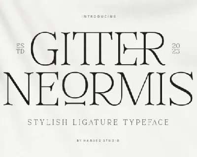 Gitter Neormis font