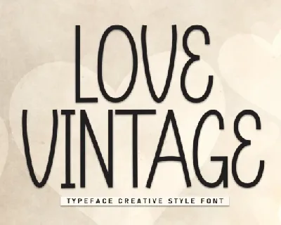 Love Vintage Display font