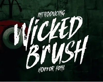 Wicked Brush font