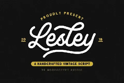 Lesley Monoline Script font