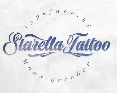Starella Tattoo font